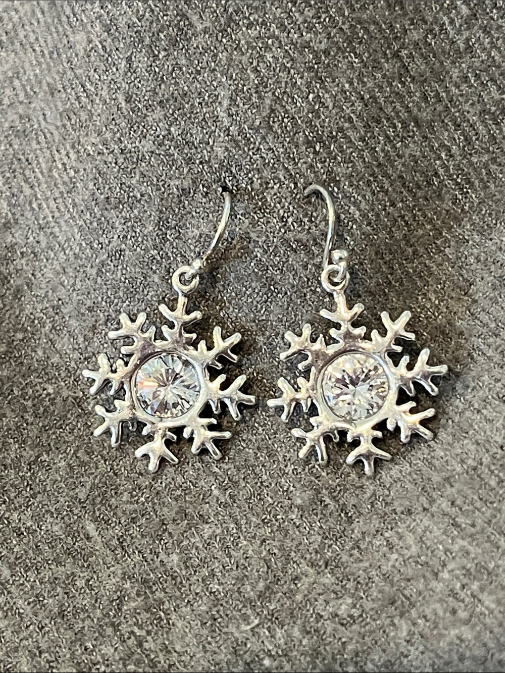 Silpada Snowflake Sterling Earrings